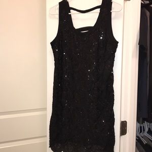 Mini Black Sequin dress